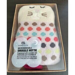 Aroma Home Bunny Snuggle Hottie Microwave Heat Pillow Lavender Chamomile Gift
